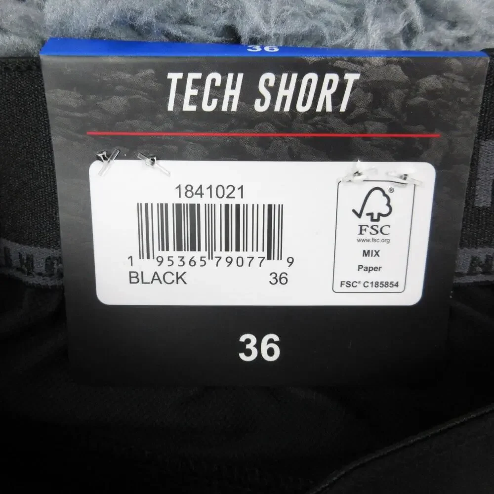 Gerry Tech Short Mens 36 Black Stretch Comfort Waistband UPF 30 Hiking 36x8* NWT